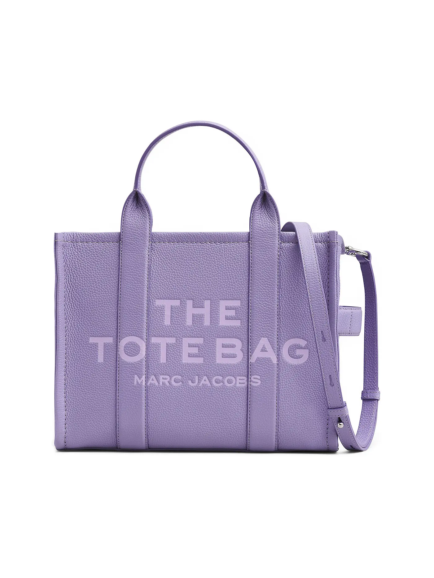 MARC JACOBS | Ledertasche - Tote Bag THE MEDIUM TOTE LEATHER | lila